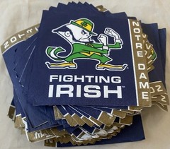 LOT (65)Open Notre Dame Fighting Irish NCAA University College Party Napkins NEW