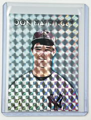 Don Mattingly Limited Edition Artist Signed “Oneonta Yankees” Refractor Card 1/1