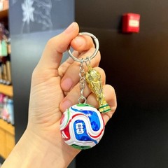 FIFA World Cup 2026 Keychain Soccer Ball+Trophy Collection Gift Pendant