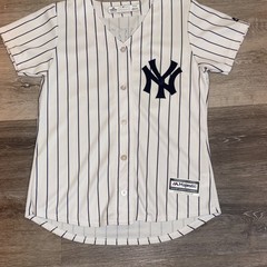 Majestic NY Yankees Aaron Judge 99 Jersey Womens Small S White Pinstripe Coolbas