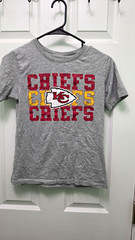 NFL Team Apparel Kansas City Chiefs Gray NFL Football Youth T-Shirt M (8)