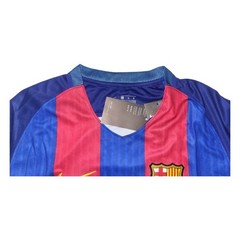 2016/17 Messi Home Soccer Shirt Long Sleeve Size L