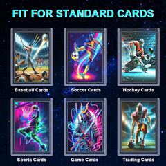 200Ct Card Sleeves Top Loaders for Cards – Toploads for Cards, 3″X4″ Hard Plasti