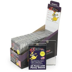(175) PROMOLD MH35S ONE TOUCH 35 PT. SLEEVED TRADING CARD MAGNETIC HOLDERS