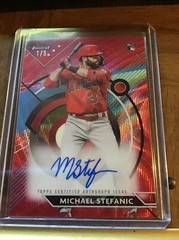 Michael Stefanic 2023 Topps Finest Auto #FA-MST – Angels – 1/5 Red Wave