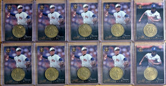 (10x) Nomar Garciaparra/Vlad Guerrero 1998 Pinnacle Mint BRASS COIN/DIE-CUT LOT