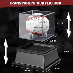 baseball display case baseball holder display case acrylic uv protected case