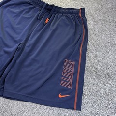 Nike Illinois Fighting Illini Microfiber Basketball Shorts Gym Navy Men’s 2XL