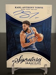 2024-25 Panini Immaculate Signatures Karl-Anthony Towns #IMS-KAT Blue /15