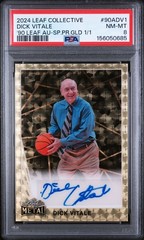 2024 LEAF COLLECTIVE 1990 LEAF 90ADV1 DICK VITALE SUPER PRISMATIC AUTO 1/1 PSA 8