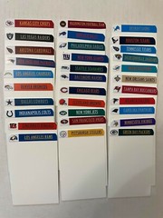 Customized Sports Card BCW Tall Dividers w/Labels NFL MLB NBA NHL & Players!