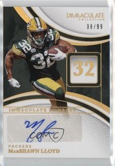 2025 Panini Immaculate Numbers Signatures 8/99 Marshawn Lloyd #INS-MLD Auto 1qr7