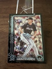 2025 Topps Update Series #US211 PATRICK MONTEVERDE (RC) BLACK DIAMANTE FOIL /10