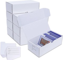 Trading Card Storage Box for toploader, 8-Pack•100 Count Cardboard Top Loaders S