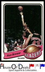 1979-80 Topps #79 Ron Brewer Portland Trail Blazers Basketball Card