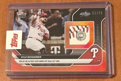 80+ Card Bonus TOPPS NOW /25 – #433A KYLE SCHWARBER MVP HR Derby Used BALL Relic