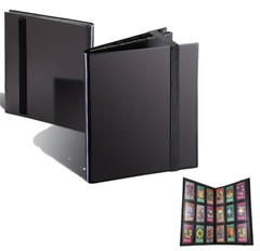 360 Card Pocket Binder with Strap 9 Pocket Trading Cards Album Folder, Black US