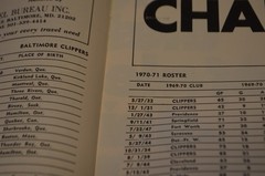 Vintage 1970 Baltimore Clippers AHL Hockey Magazine