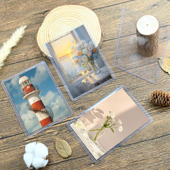 15 Pack Post Card Photo Top Loaders 4 X 6 Inches Hard Plastic Cards Sleeve Prote