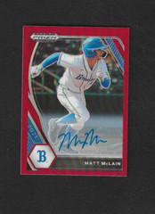 2021 Panini Prizm Draft Picks Matt Mclain Red Prizm Auto /50 PDP17