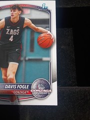 2025-26 Bowman Basketball Prospects 1st Bowman BPP-47 Davis Fogle, Gonzaga