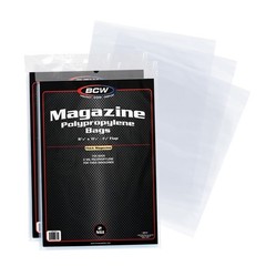 Thick Magazine Bags – Pack of 200 | Acid-Free, Clear Polypropylene Sleeves fo…