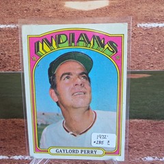 1972 Topps – #285 Gaylord Perry – Cleveland Indians VG