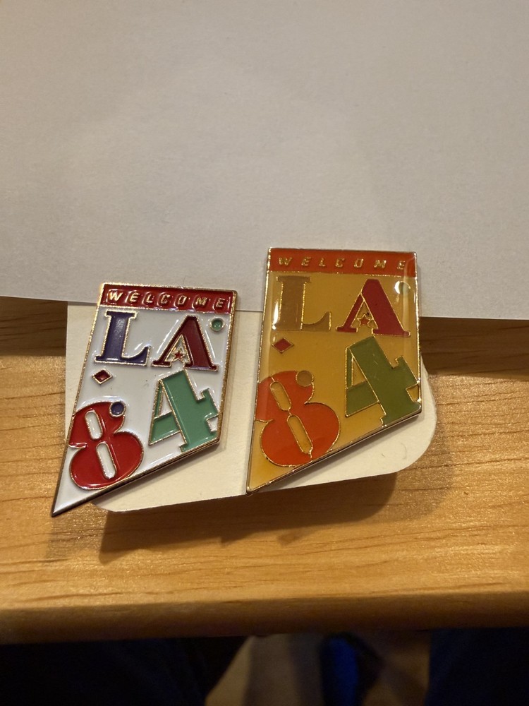 1984 Olympic Games Los Angeles WELCOME Lapel Pin set