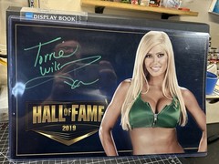 TORRIE WILSON SIGNED AUTO 11X17 HOF PRINT WITH TOP LOADER WWF WWE AWA NWA WCW