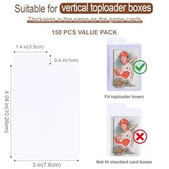 Tall Trading Card Dividers for Toploaders Storage Boxes 150PCS Paper Divider