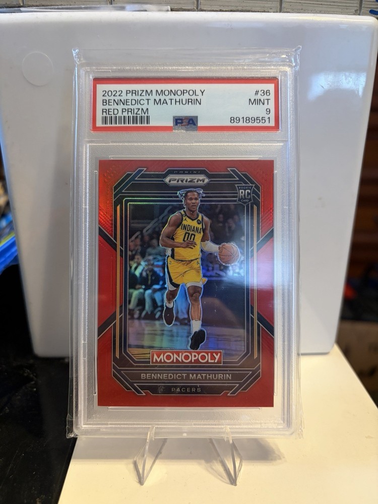 2022-23 Panini Prizm Monopoly – Bennedict Mathurin #36 Red Prizm /99 (RC)