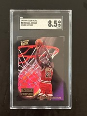 1993-94 Fleer Ultra MICHAEL JORDAN Bulls Inside Outside MVP #4 NM Mint SGC 8.5