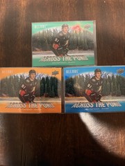 2024-25 UD Allure – Across the Pond Leo Carlsson Green Blue Orange – 3 Card Lot