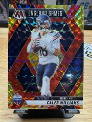 2025 Panini Mosaic Intl Games Caleb Williams #253 Red & Yellow Prizm /89 Bears