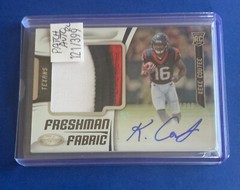 2018 Certified Freshman Fabric Signatures Mirror /399 Keke Coutee Auto RC R2