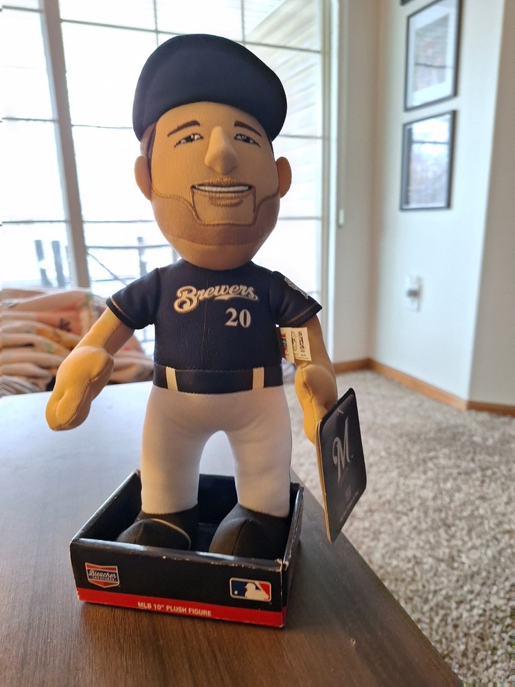 Jonathan Lucroy Milwaukee Brewers Bleacher Creatures MLB Plush Doll 10″ New