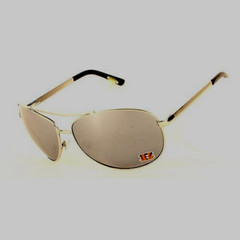 Cincinnati Bengals Mirror Aviator Spring Hinge Sunglasses UV400 NFL Licensed New