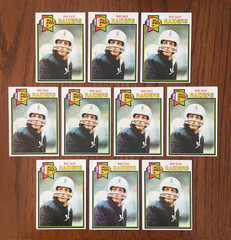 1979 Topps #50 Ray Guy – Raiders / HOF – Ten (10) count lot