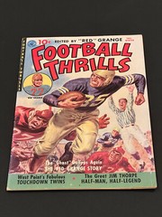 Red Grange- Football Thrills Comic-Fall 1951- w/Jim Thorpe- nice condition