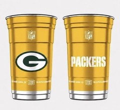 NFL Aluminum Cups 20 oz 2 Matching Cups Choose Your Team Reusable Made in USA