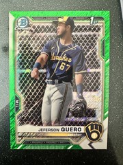 2021 Bowman Chrome – Prospects Jeferson Quero #BCP-181 Green Shimmer…