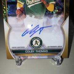 Colby Thomas 2023 1st Bowman Auto Gold Shimmer /50 Au Rc Athletics (CPA-CT)