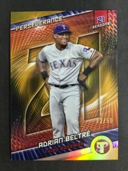 2025 Topps Pristine #P-17 Adrian Beltré Rangers Perseverance Gold Refractor /50