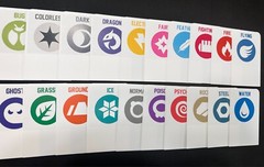 20 TALL Sports Card Dividers with FREE Custom Pokémon Energy Type Labels