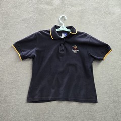 VINTAGE Sydney 2000 Olympics Junior Polo L Navy Logo Embroidered