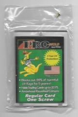 5 PRO-MOLD ONE SCREW SCREWDOWN REGULAR CARD HOLDERS 1 SCREW 20pt ARCHIVAL SAFE