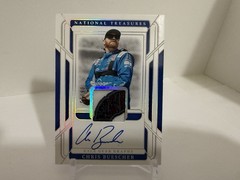 2025 Panini National Treasures Chris Buescher Race Gear Graphs patch Auto 6/25