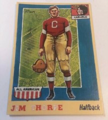 Football Art Card Print of Jim Thorpe, All American