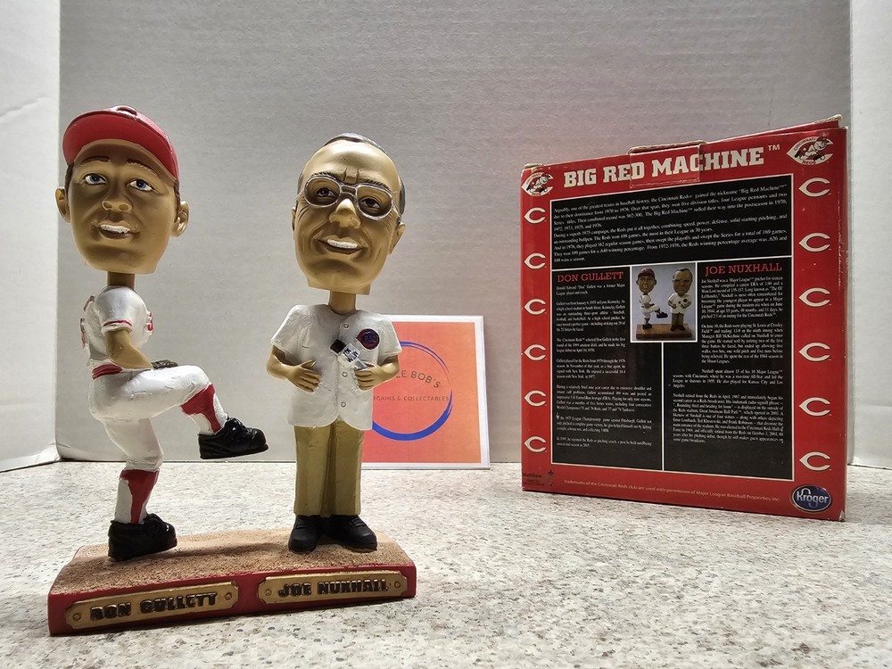 Don Gullett & Joe Nuxhall Reds MLB 2006/07 Big Red Machine Double Bobblehead