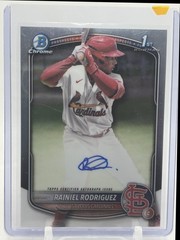 2025 Bowman Chrome Rainiel Rodriguez #CPA-RR Auto 1st Prospect Cardinals